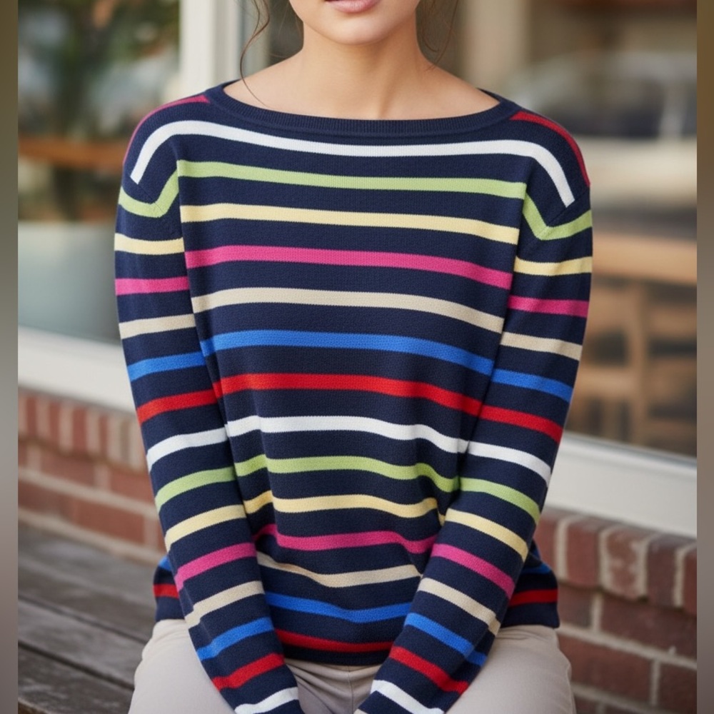 Vintage Villager Sport Mid Weight Sweater from Liz Claiborne Multi. Size Medium